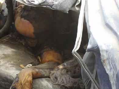Female trapped as earthquake stroke car
